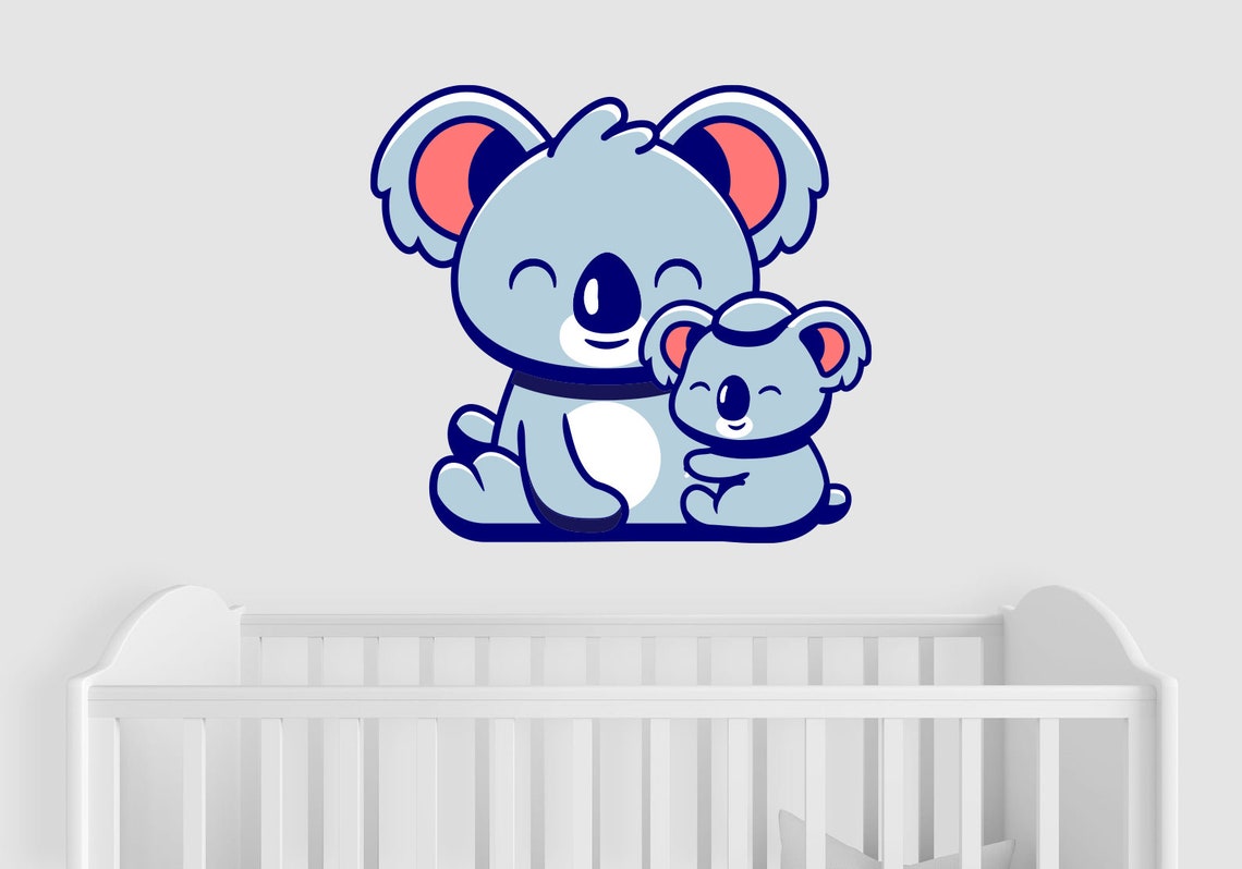 Colorful Koala Wall Decal Kids Bedroom Wall Stickers Etsy UK