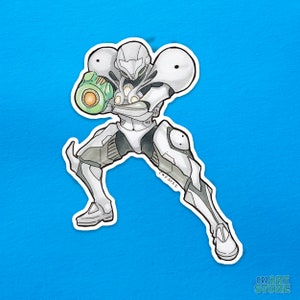 Metroid: Light Suit Samus-vinylsticker | Metroid Prime2