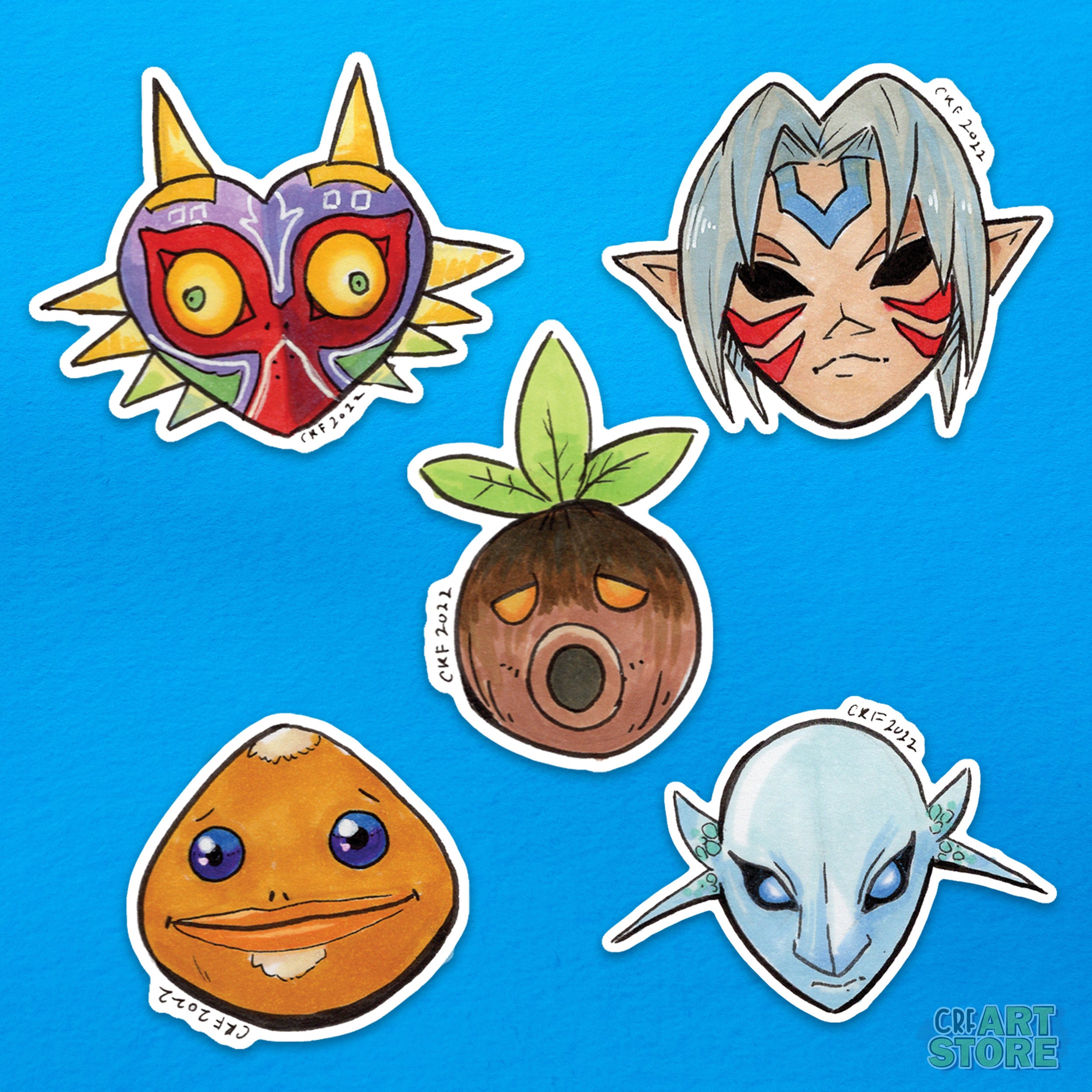 Legend of Zelda: Majora's Mask Vinyl Sticker Set | Majoras Mask