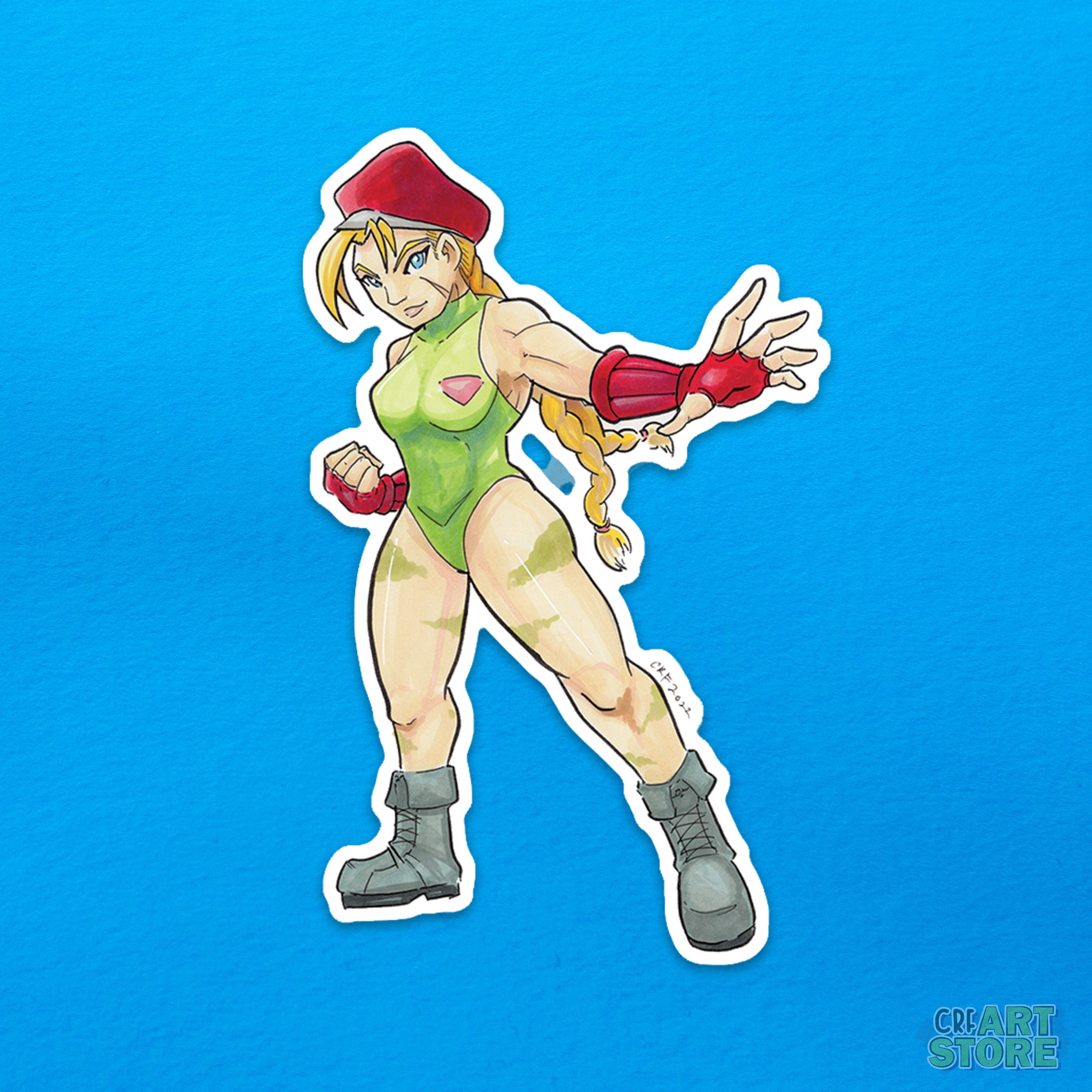 Street Fighter: Cammy Vinyl Sticker -  Denmark