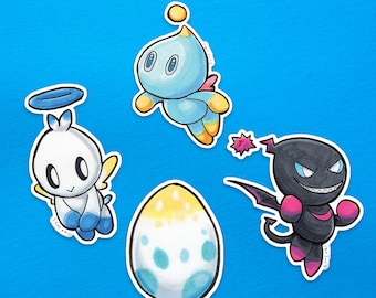 Sonic: Chao Vinyl Sticker Set | Chao, Hero Chao, Dark Chao, Chao Egg
