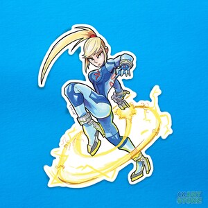 Metroid: Zero Suit Samus (Smash Ultimate-versie) vinylsticker
