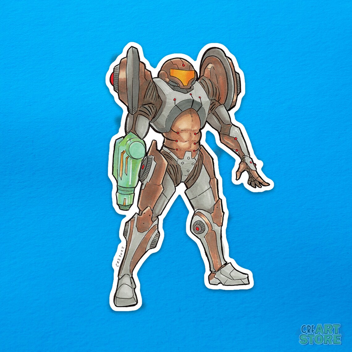 Metroid: Samus Sticker Set 2 | Power Suit, Metroid Suit, Dark Suit ...