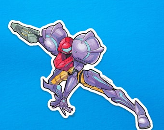 Metroid Prime: Samus Gravity Suit Vinyl Sticker