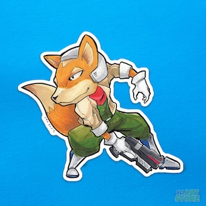 Star Fox: Fox McCloud Vinyl Sticker