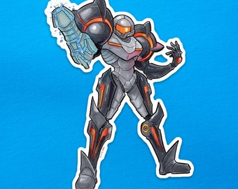 Metroid Prime: Samus Phazon Suit Vinyl Sticker