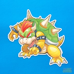 Super Mario Bros Bowser Vinyl Aufkleber