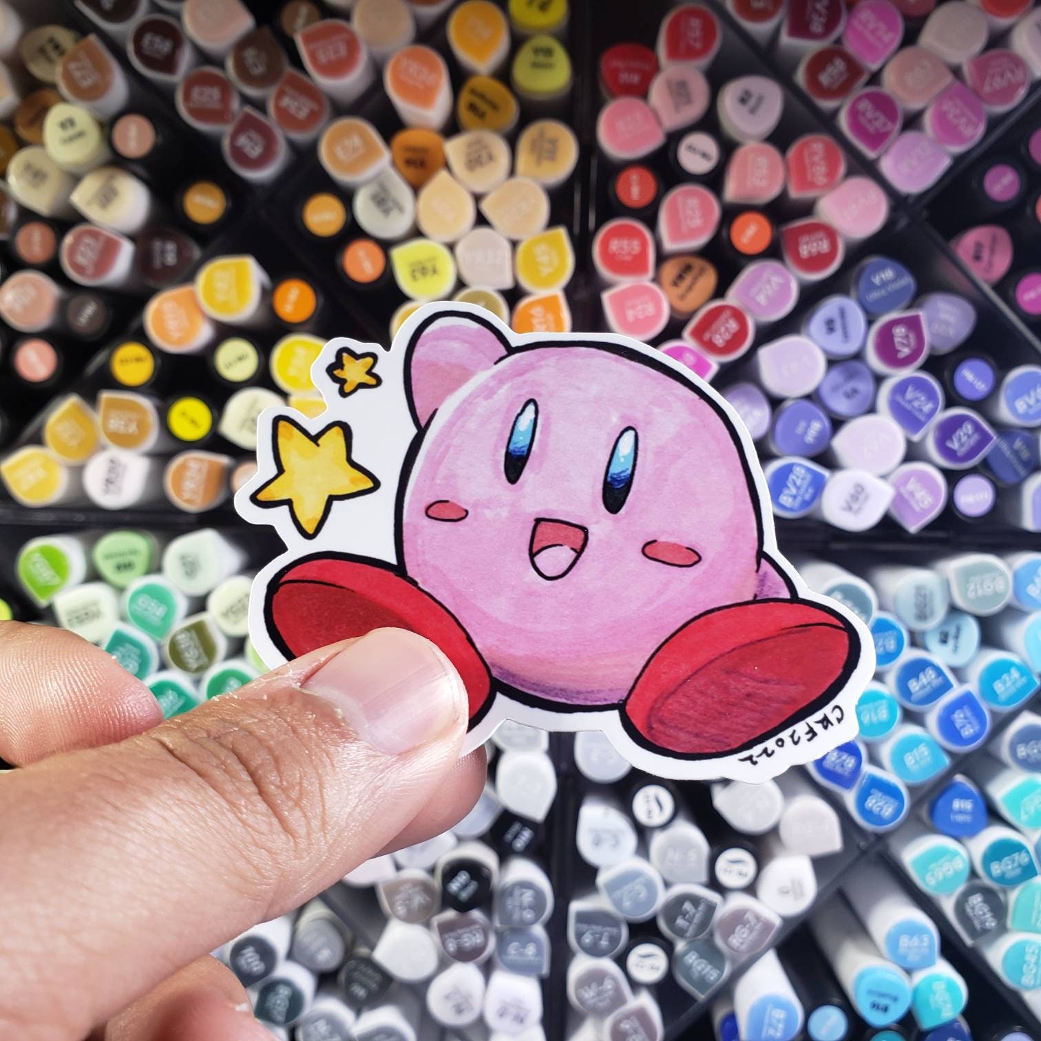 Kirby Vinyl Sticker - Etsy