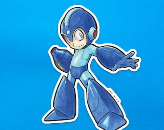 Mega Man: Pegatina de vinilo clásica de Mega Man