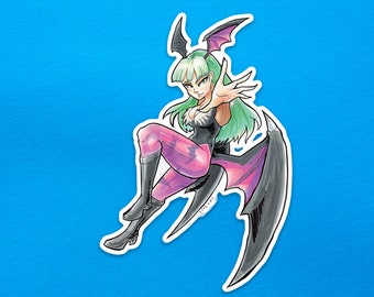 Darkstalkers: Morrigan Vinyl Aufkleber