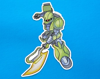 Pegatina de vinilo de Gundam: Zaku I Gundam
