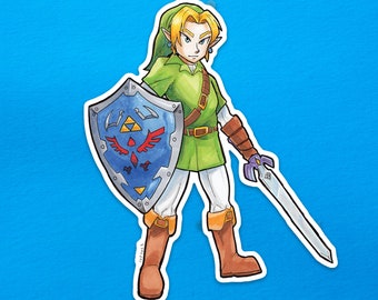 Legend of Zelda: Link OOT Vinyl Sticker