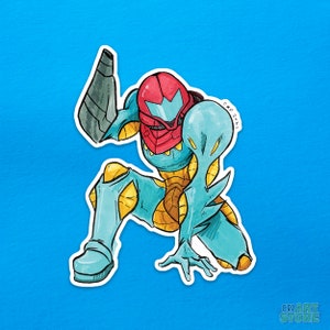 Metroid: Samus Fusion Suit Vinyl Sticker