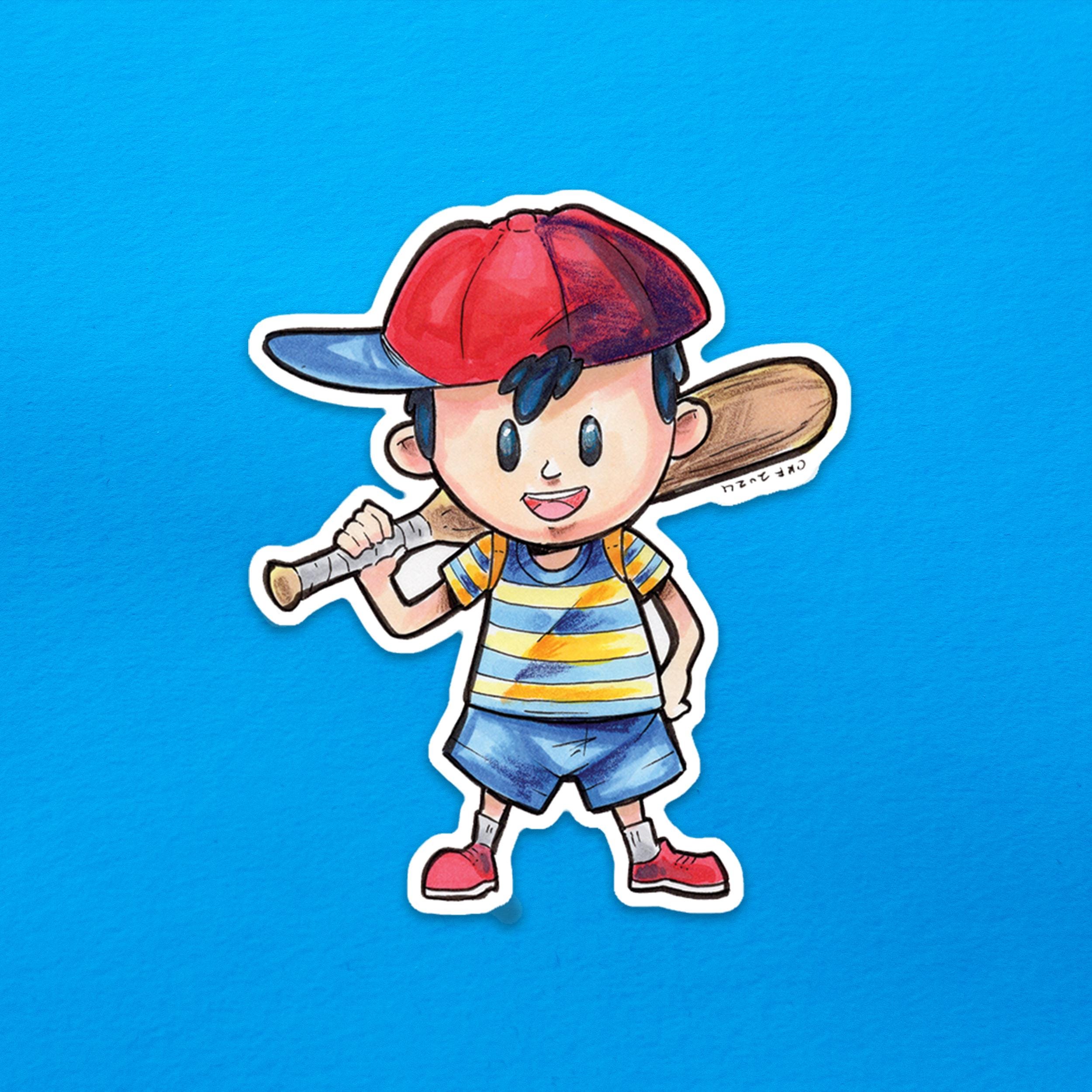 Earthbound: Ness Vinyl Sticker - Etsy