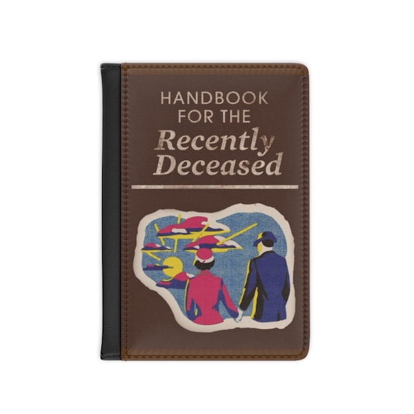 Handbook for the Recently Deceased Passport Cover | Vintage Afterlife Design