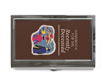 Handbook for the Recently Deceased Business Card Holder | Gothic Novelty Case