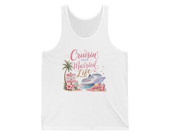 Navegando hacia la vida matrimonial en barco de cruceros para bodas y luna de miel en un entorno tropical.