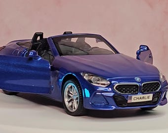 Personalized BMW Z4 M40i Toy Car – Custom Number Plate, Diecast Model