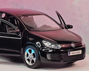 Personalised plates Volkswagen GTI 1:36 Toy Car model – Custom Gift for Kids, Dad, Mum, Uncle & Grandad, Friends