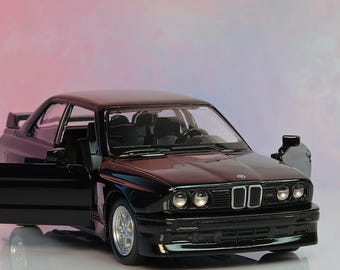 Personalized BMW M3 1987  Toy Car: Custom Number Plate Gift