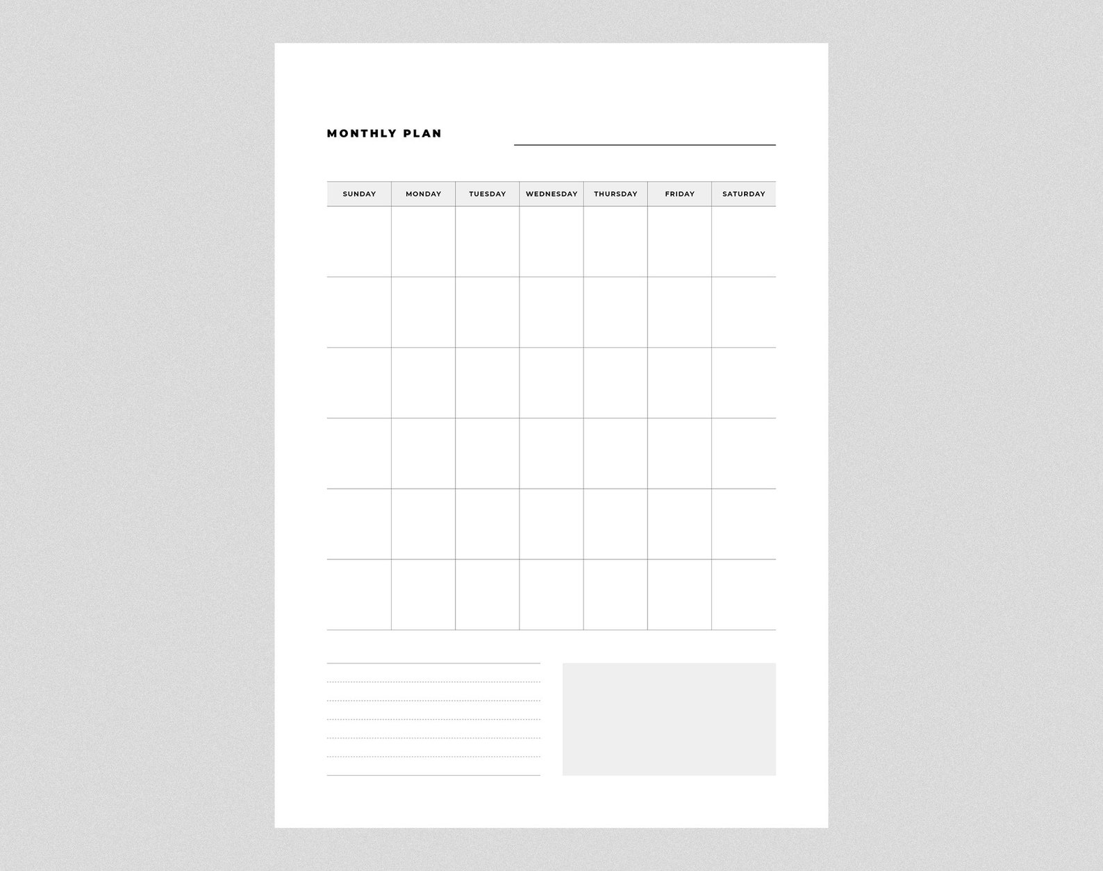 Free Printable Vertical Calendar List Template