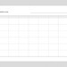 Blank Monthly Calendar Printable | Horizontal Calendar | Undated ...