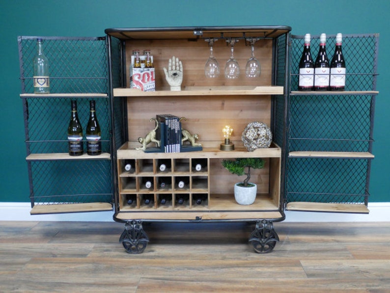 21 Industrial Upcycled Furniture Ideas - Carts/ Rail Trolleys