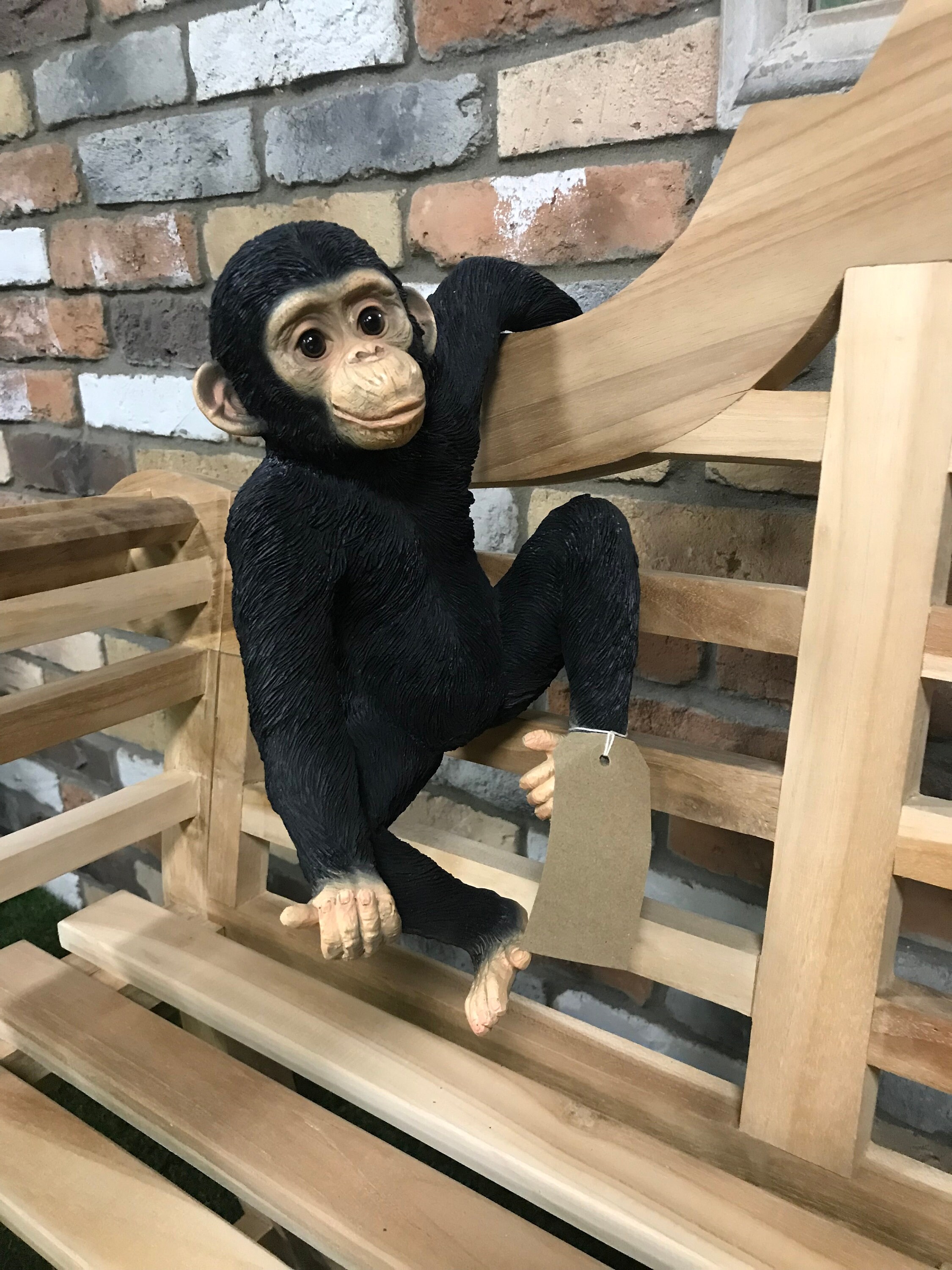 Fence Hanging Monkey Garden Decoration Patio Ornament Bench Etsy UK