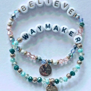 Waymaker Beaded Bracelet: Handmade Crystal Jewelry