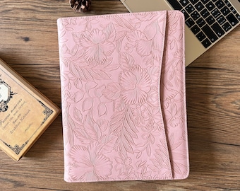 Embossed Portfolio, Pink Portfolio for Women, Portfolio for Men, Black Portfolio with A4 Notepad Holder, Custom Portfolio, Personalized Gift