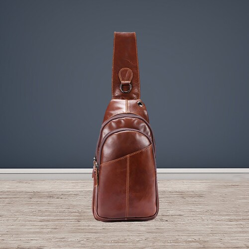 Leather Shoulder Sling Bag for Men & Women Women Sling Purse Etsy