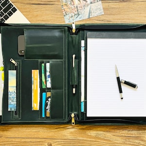 Portafolio personalizado, portafolio de cuero personalizado, portafolio para hombres, portafolio A4, portafolio grabado, bolsa para documentos, regalo de cumpleaños para empresas