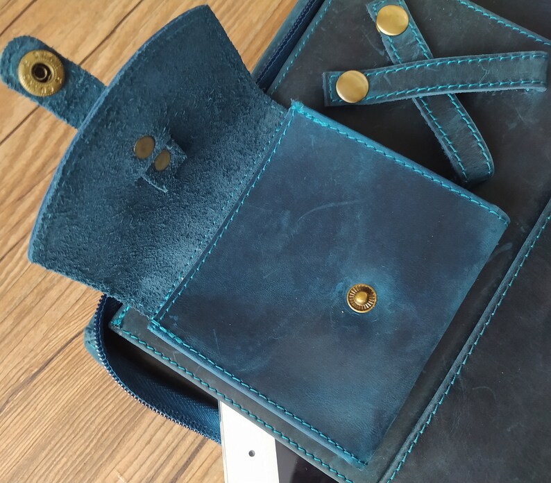 Personalized Leather Portfolio Case Women A5 Leather Padfolio Etsy