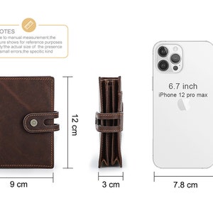AirTag Tracker Can Be Put in, RFID Anti-theft Men's Wallet Buckle Card Box Cowhide Men Wallet Card Holder, Personalized Wallet Custom Purse image 7