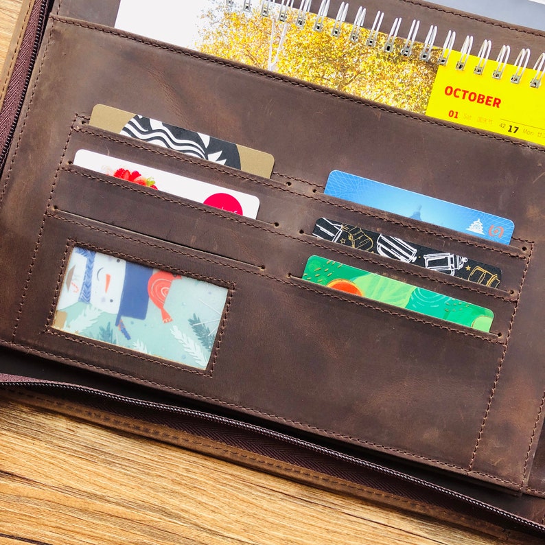 Custom 3 Ring Check Binder, Leather Check Book for 3 Ring, 9 Ring Check ...