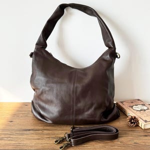 Echte weiche Leder Frauen Umhängetasche, Frauen Einkaufstasche, Crossbody Tasche für Frauen, Slouch Reise Arbeitstasche, Leder Handtasche Geburtstagsgeschenk für Sie