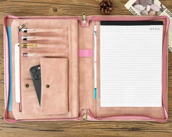 Freie Name Engraved Schreibmappe a4 leder, konferenzmappe a4 leder, dokumentenmappe a4 leder, ledermappe für Männer