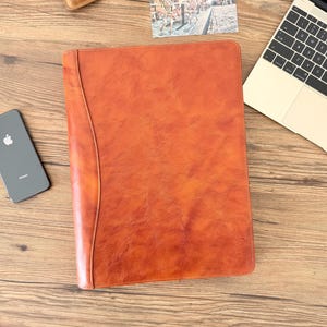 Freie Name Engraved Schreibmappe a4 leder, konferenzmappe a4 leder, dokumentenmappe a4 leder, ledermappe für Männer