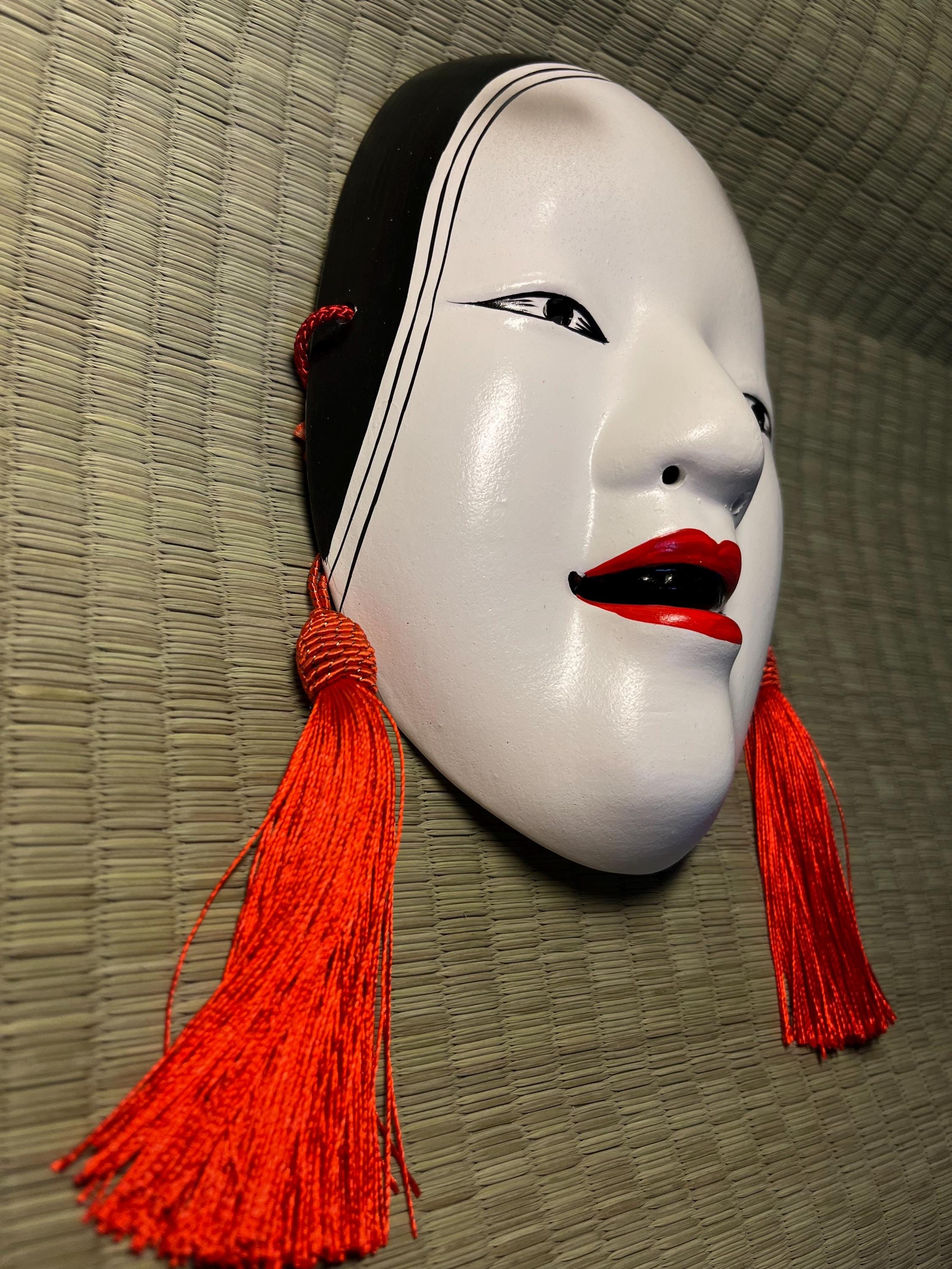 能面　小面　Noh-mask Japanese Noh Mask Zō-onna – Traditional Wooden Zou Onna Statue