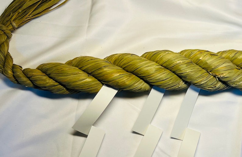 Shrine Rope Japanese Shimenawa Sacred Rope – 60cm Handmade Shinto Shrine Boundary ...