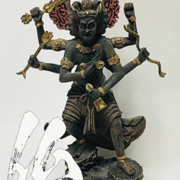 Vajra Yasha Myoo Buddha Statue from Japan in Shingon Esoteric Buddhism