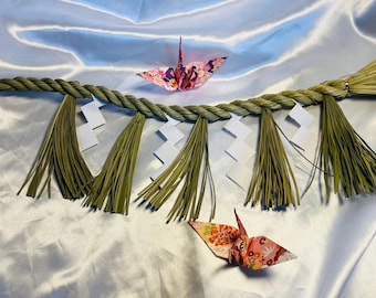 70cm Shimenawa | Japanese Sacred Rope for Home, Shrine, Doorway
