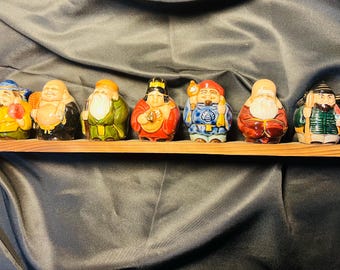日本製 赤い樹脂製 幸せ仏像 7体セット 箱付き - Etsy 日本