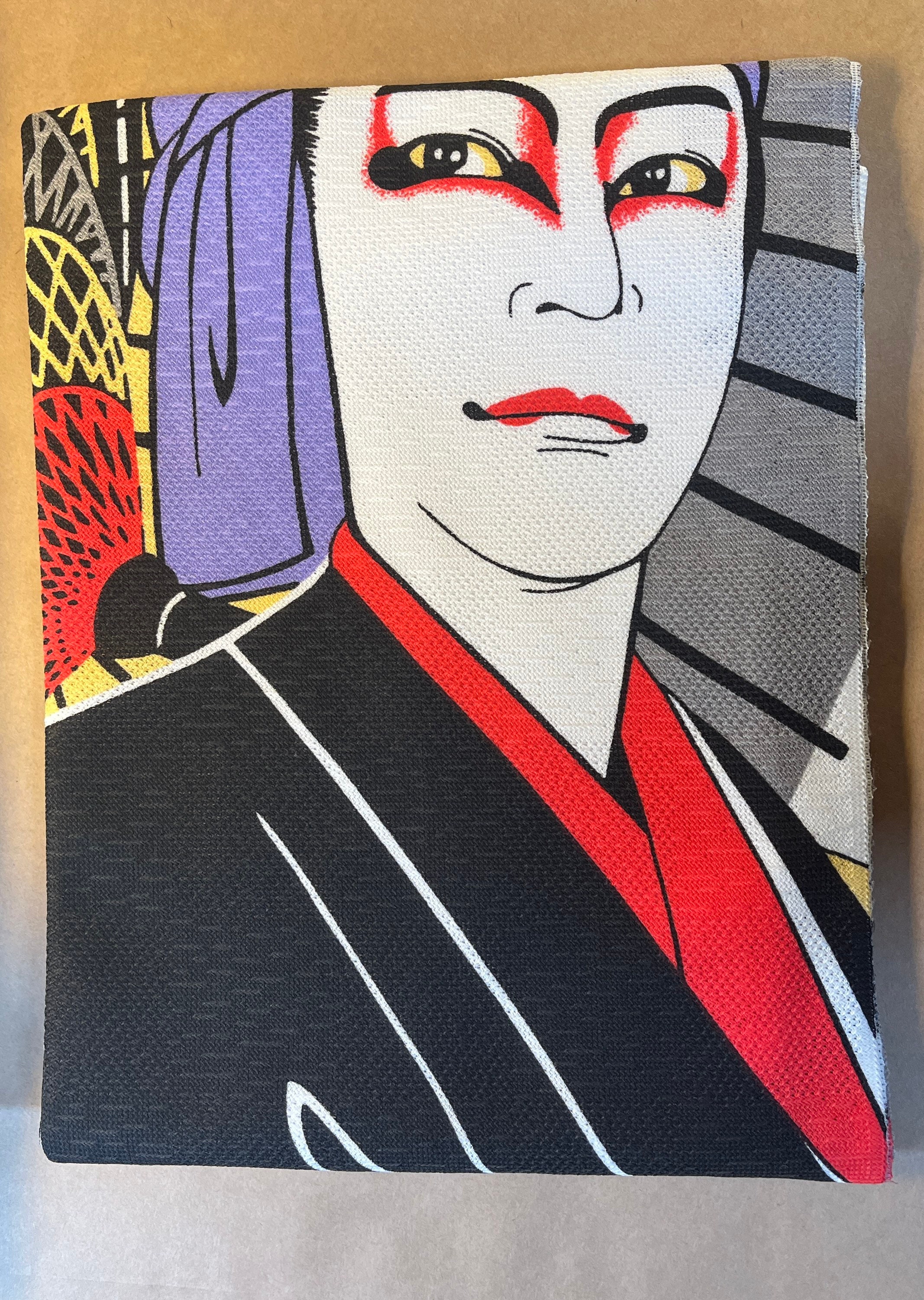 Kabuki Sukeroku Tapestry Japan Kawaii Noren Door Curtain Etsy