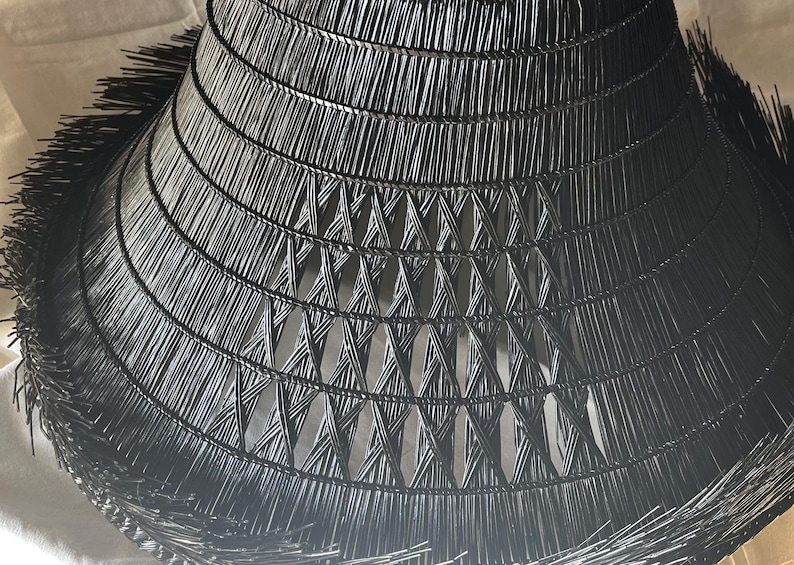 Black Ronin Kasa Hat｜handmade Japanese Samurai Straw Hat - Etsy