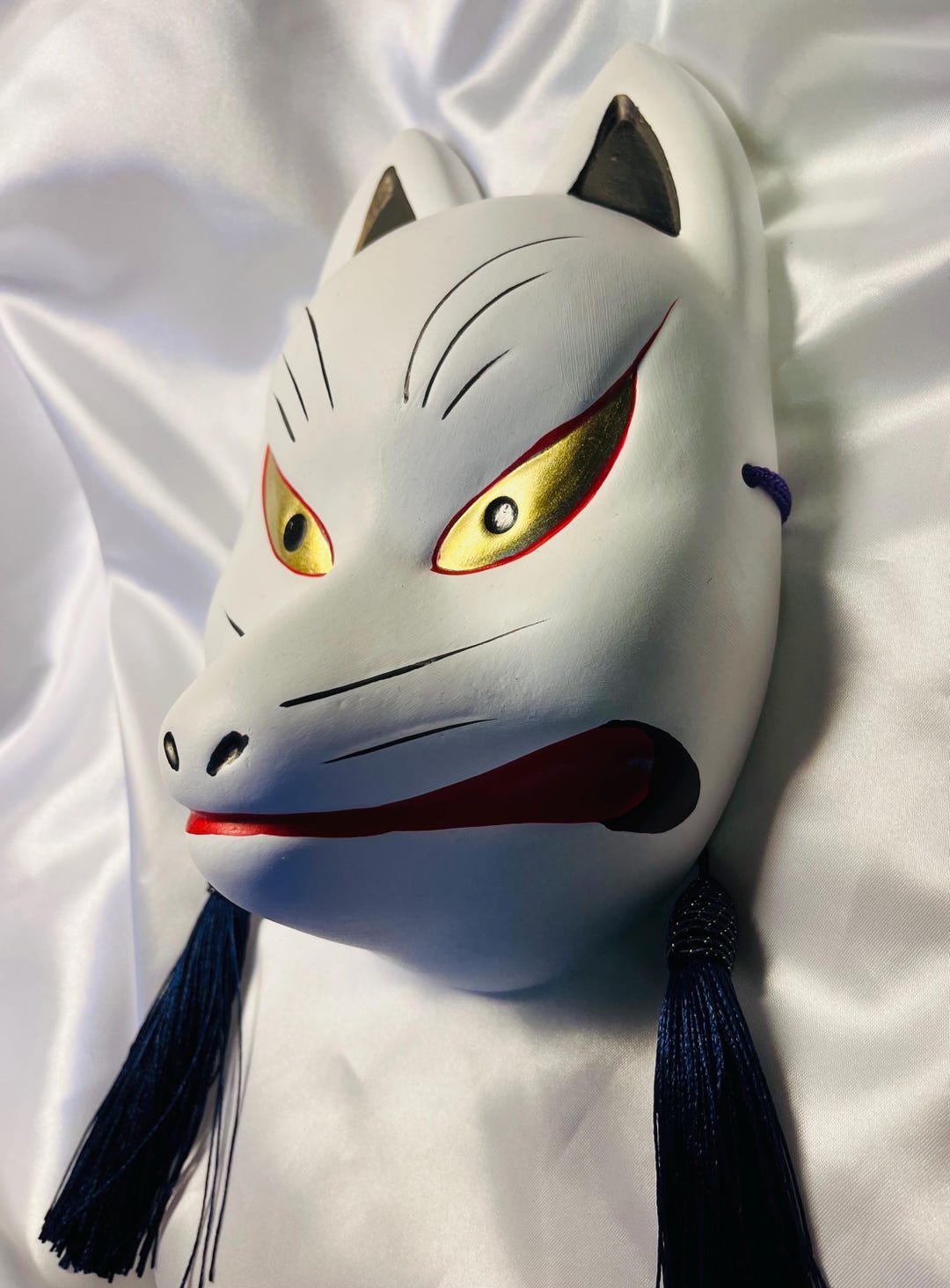 Kitsune Inari Fox Mask – Traditional Japanese Art Wall Decoration ...