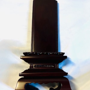Tableta conmemorativa budista Placa budista de madera ihai / Puedes poner tus letras favoritas en un tablero / Incluye guía Ihai escrita por el vendedor