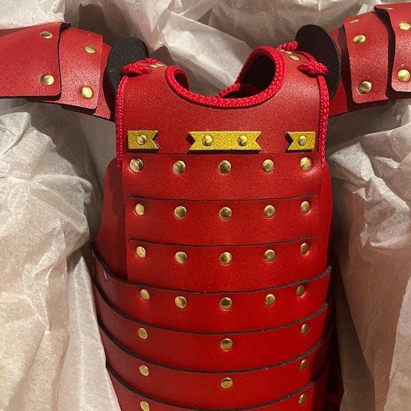 JapaneseTraditional YOROI Armor for Pets 3 Size :S M L. Red