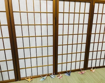 Moderne Japanse Shoji-schermset (4 panelen)/Moderne Japanse Shoji-schermset