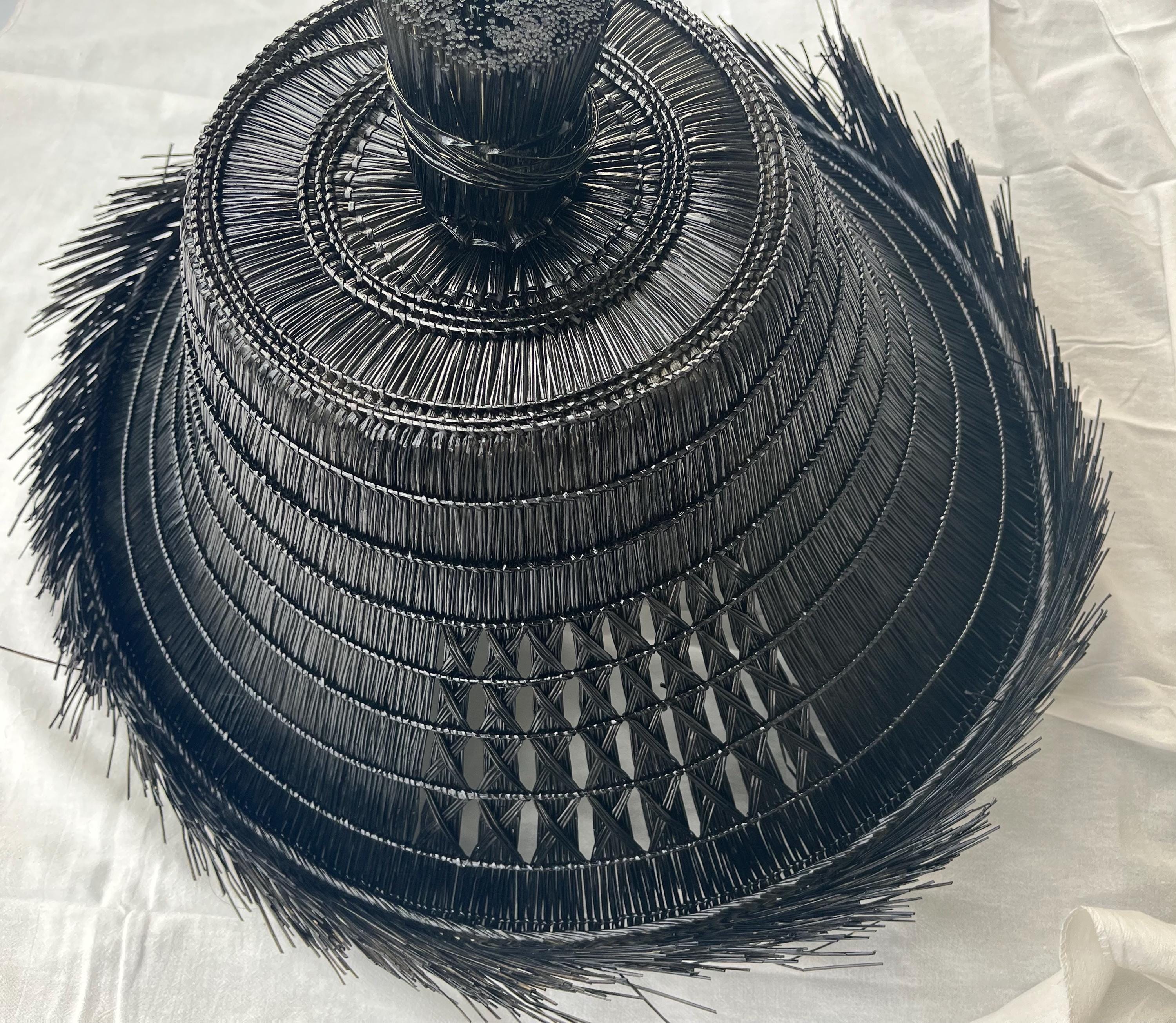美品 KASA Hat Black ハット 帽子 カサハット Black Ronin Kasa Hat｜handmade Japanese Samurai Straw Hat - Etsy